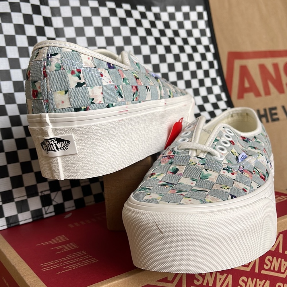 Vans Authentic Stacked Woven Floral/Multi Men’s sneakers-platforms - Picture 10 of 16